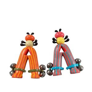 Vintage Battat‎ bells Musical baby rattle bug
